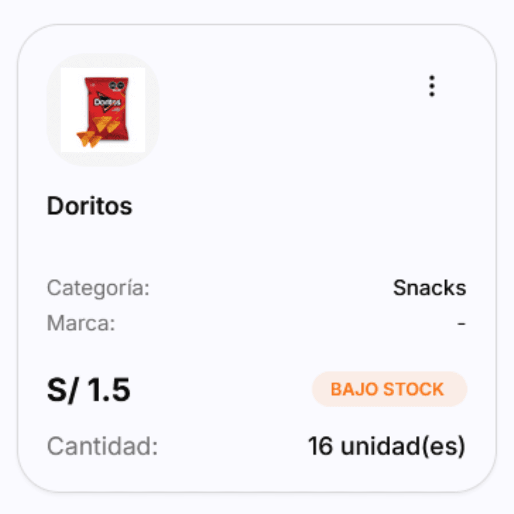 Control de inventario y alertas